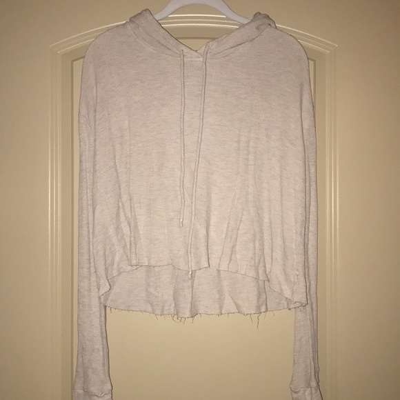 Mikey &Joey tan thermal lightweight relaxed hoodie - Picture 1 of 6